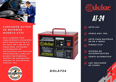 CARGADOR AUTOMATICO DE BATERIAS MODELO AT24