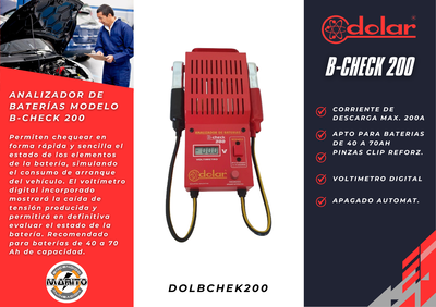 ANALIZADOR DE BATERIAS MODELO B-CHECK 200