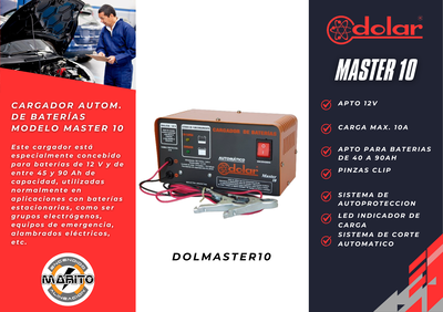 CARGADOR AUTOMATICO DE BATERIAS MODELO MASTER 10