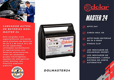 CARGADOR AUTOMATICO DE BATERIAS MODELO MASTER 24