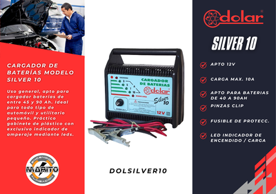 CARGADOR DE BATERIA MODELO SILVER 10