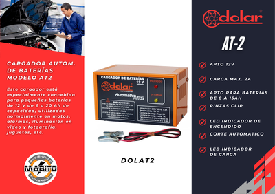 CARGADOR AUTOMATICO DE BATERIAS MODELO MASTER AT2