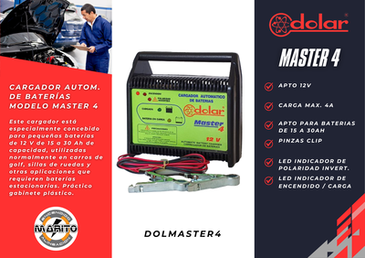 CARGADOR AUTOMATICO DE BATERIAS MODELO MASTER 4