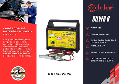 CARGADOR DE BATERIA MODELO SILVER 6