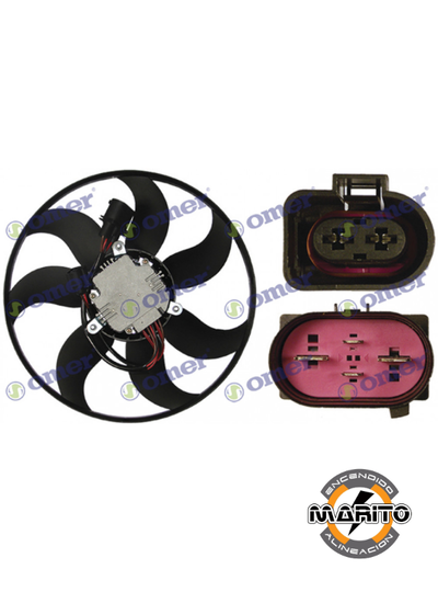 ELECTROVENTILADOR DE AIRE ACONDICIONADO Volkswagen Passat-Vento EV-423