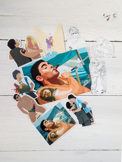 Pack DIE GOTTE - Stickers Maradona