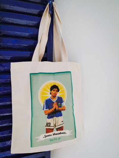 Tote bag Santa Maradona