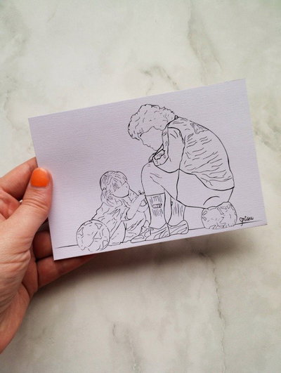 Print Margaritas - Diego y Dalma