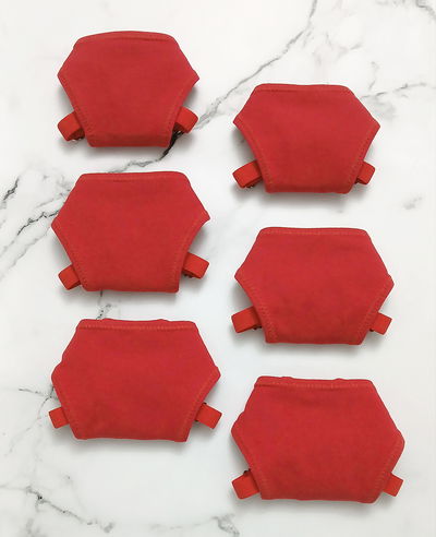 PACK x 6 - ROJO Algodón