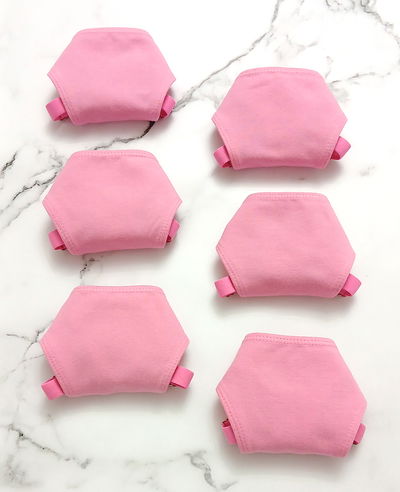 PACK x 6 - ROSA CHICLE Algodón