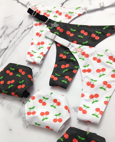 Pack x 6 - BIG CHERRYS Lycra