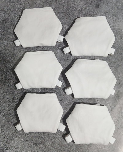 PACK x 6 - BLANCO Algodón