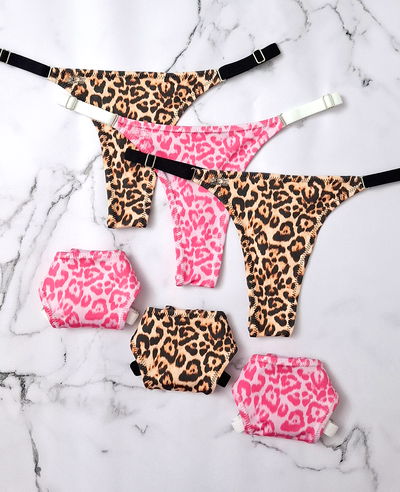 Pack x 6 - LEOPARDO Lycra