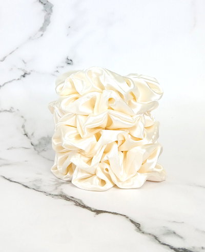 Pack x 6 Scrunchies Natural Satén
