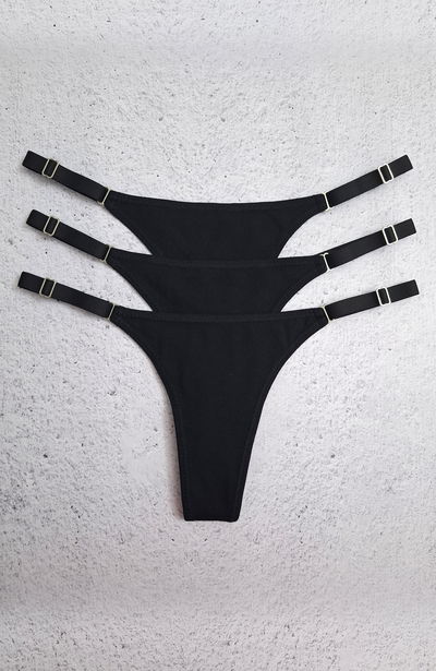 PACK x 3 - NEGRO Algodón