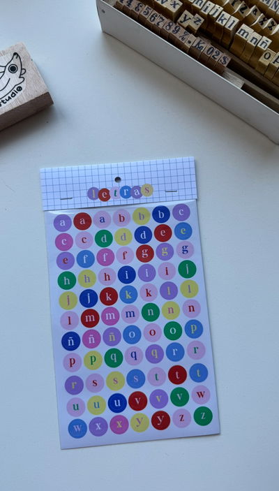 Vinilos de letras redondas