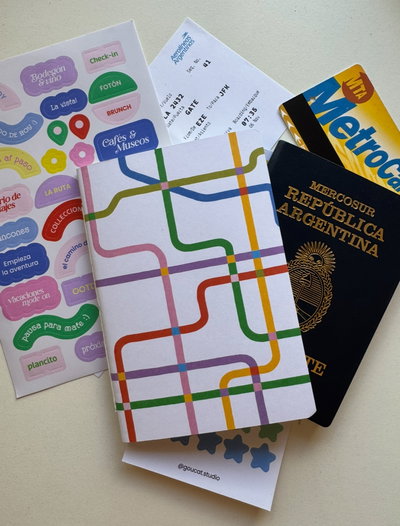 Libreta A6: Registro de Viajes ✈️🌍