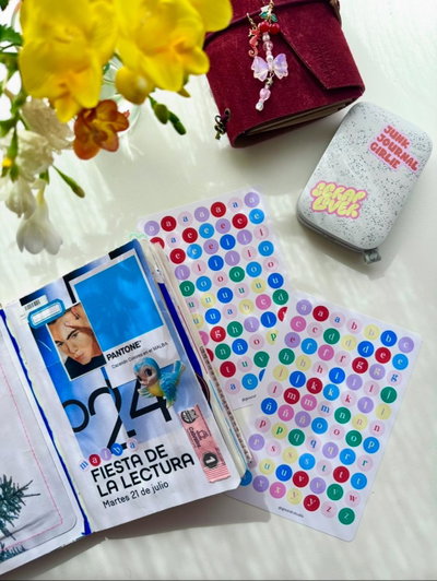 Stickers de Letras Redondas Dobles | Goucat Studio