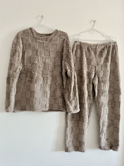 Pijama de polar - Marron