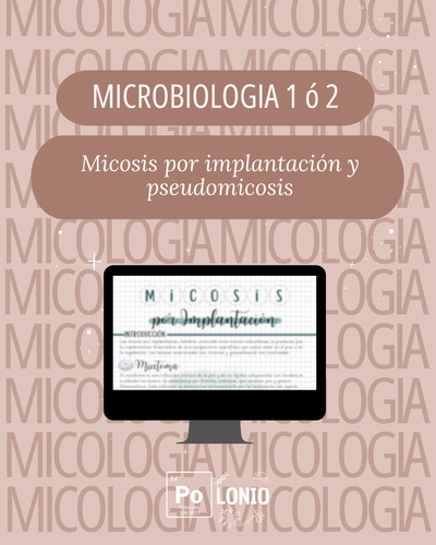 Micosis por implantación y pseudomicosis