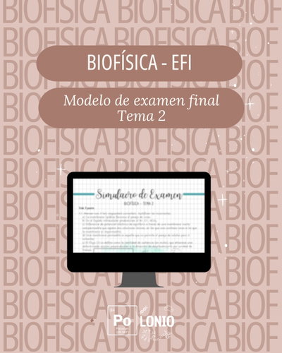Biofísica: Modelo de EFI T2
