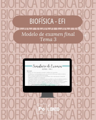 Biofísica: Modelo de EFI T3