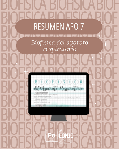 Biofísica: Resumen APO 7