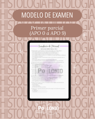 Histología: Modelo de primer parcial