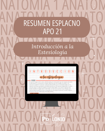 Esplacnología: Resumen APO 21