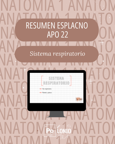 Esplacnología: Resumen APO 22