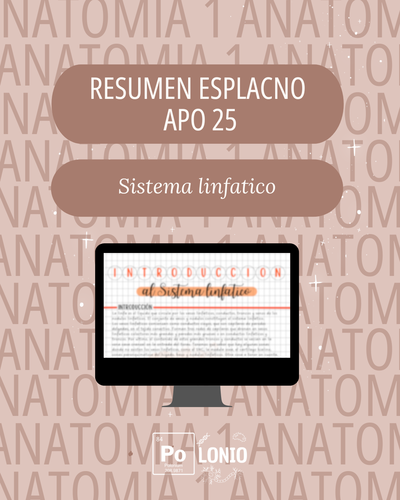 Esplacnología: Resumen APO 25