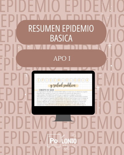 Epidemiologia basica: APO 1