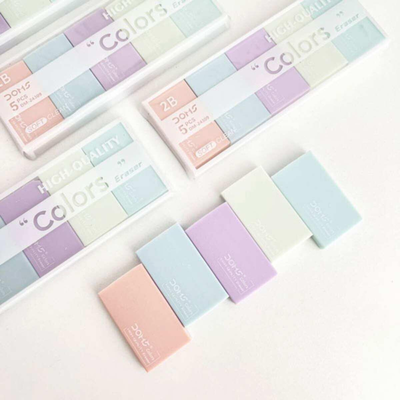 Gomas de borrar PASTEL x5