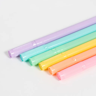 Resaltadores Doble Punta Pastel x 6unidades