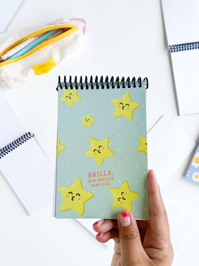 BRILLA, NACISTE PARA ESO - Libreta A6