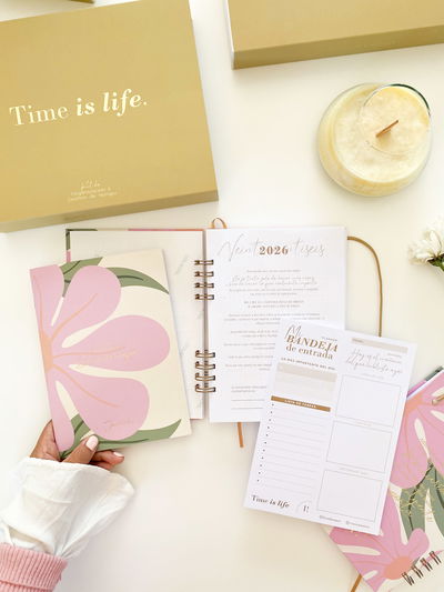 KIT GESTIÓN DE TIEMPO - TIME IS LIFE FLOREADA