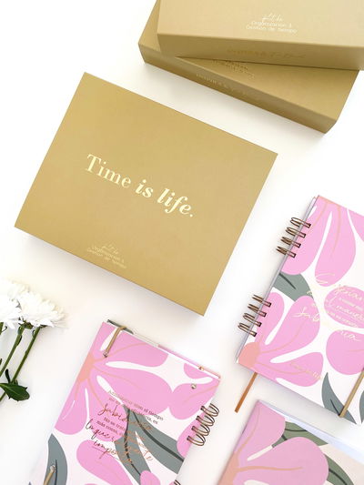 KIT GESTIÓN DE TIEMPO - TIME IS LIFE FLOREADA