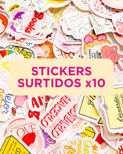 PACK X10 STICKERS - SURTIDOS