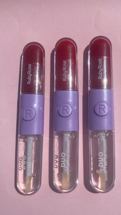 Labial matte+gloss transparente Ruby Rose