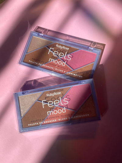 Paleta de rubor+bronzer+iluminador Ruby Rose
