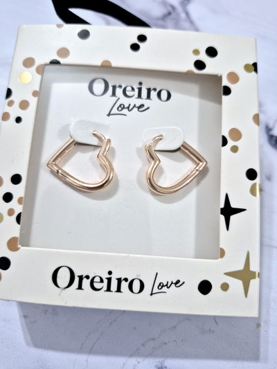Aros Oreiro Love Corazón 