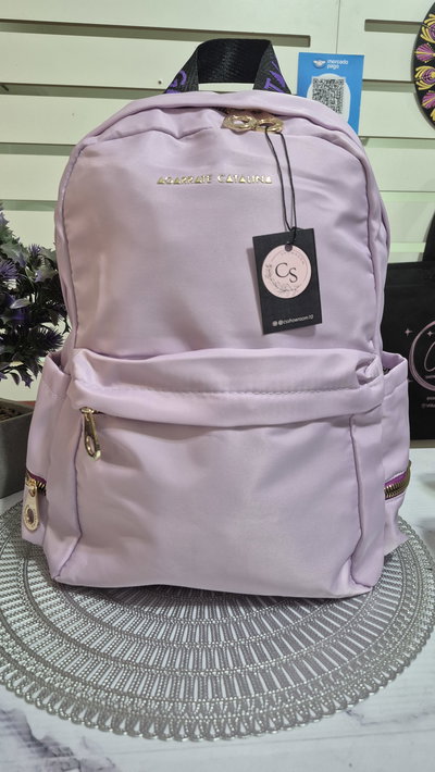 Mochila Lila Impermeable 