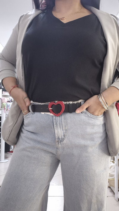 Cinto Oreiro Love con hebilla | Accesorio mujer regulable