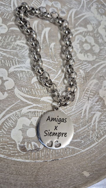 Pulsera + Dije Amgas x siempre