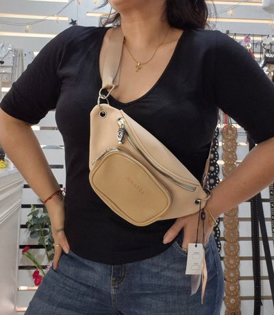 Riñonera Amayra Beige 