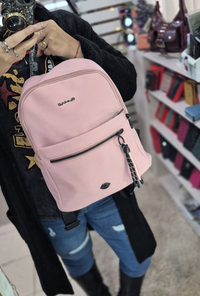 Mochila urbana de Oreiro Love rosa