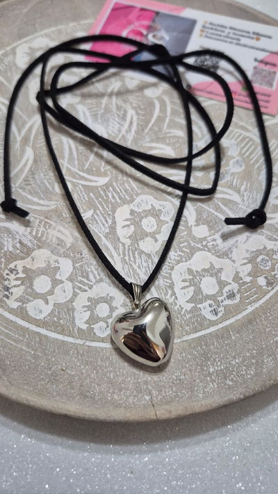 Choker Corazón Plateado CS
