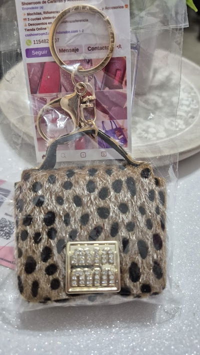 Llavero Charms Carterita  piel sintetica
