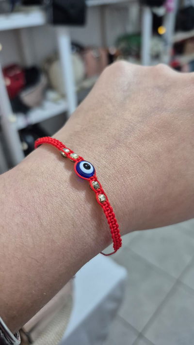 Pulsera Ojo Turco Rojo CS