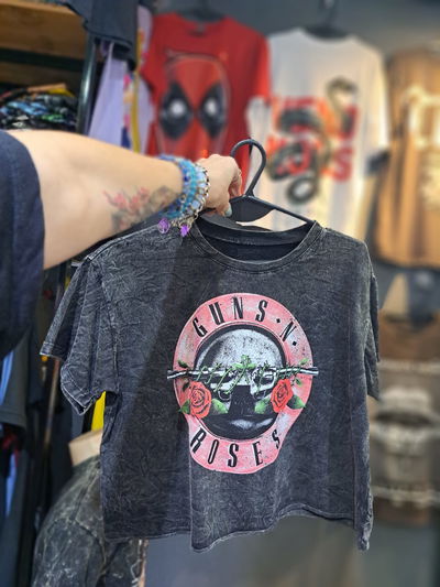 Crop Top Guns Roses